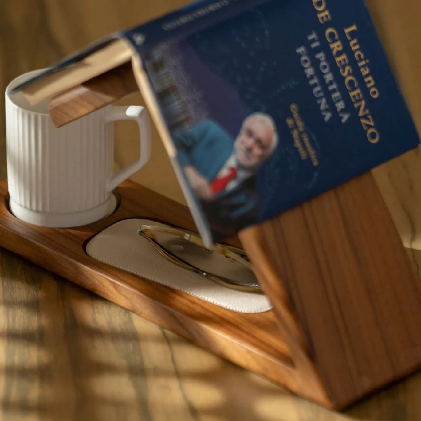 Accessorio da scrivania multiuso Leggo Teak