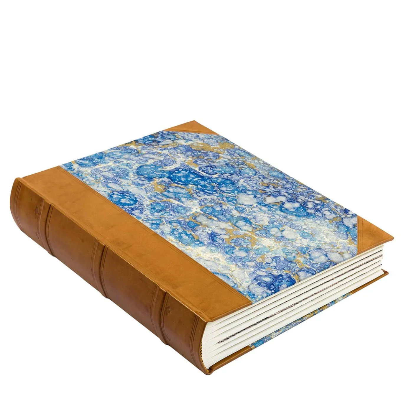 Album Fotografico in Carta Marmorizzata Blu