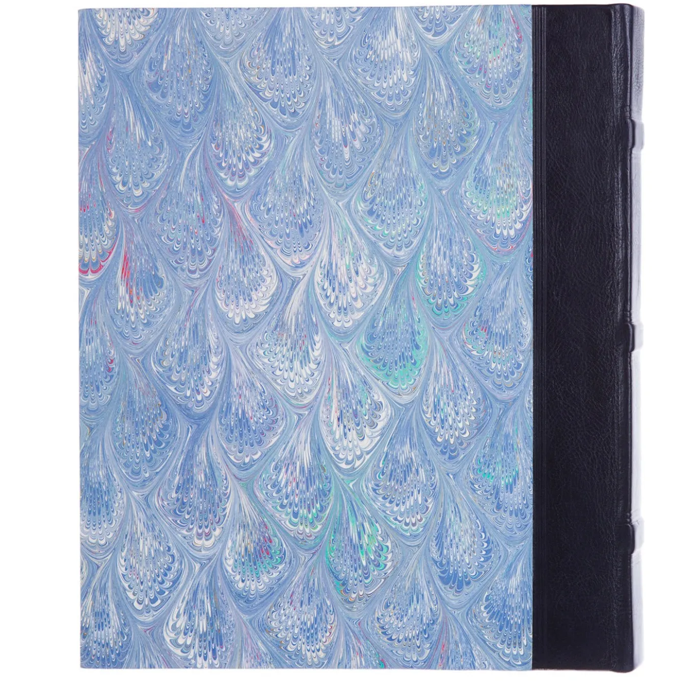 Album fotografico in pelle blu