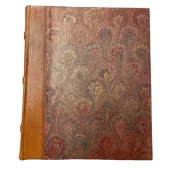 Album fotografico in pelle marrone