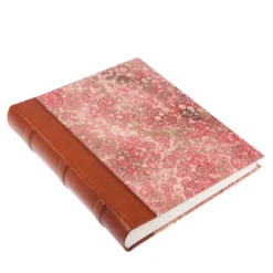 Album fotografico in pelle Rosa