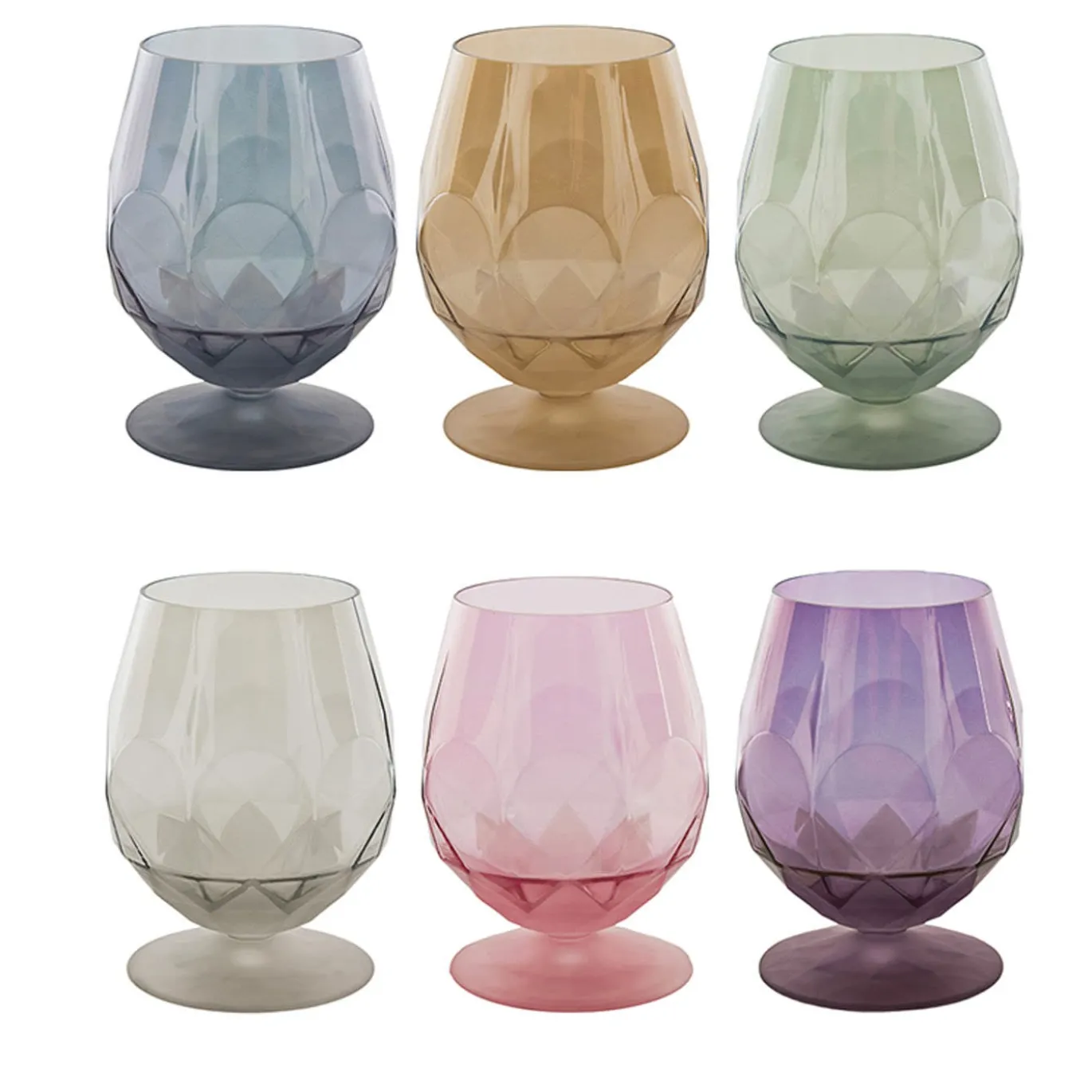 Alkimia 04 Set di 6 bicchieri arcobaleno