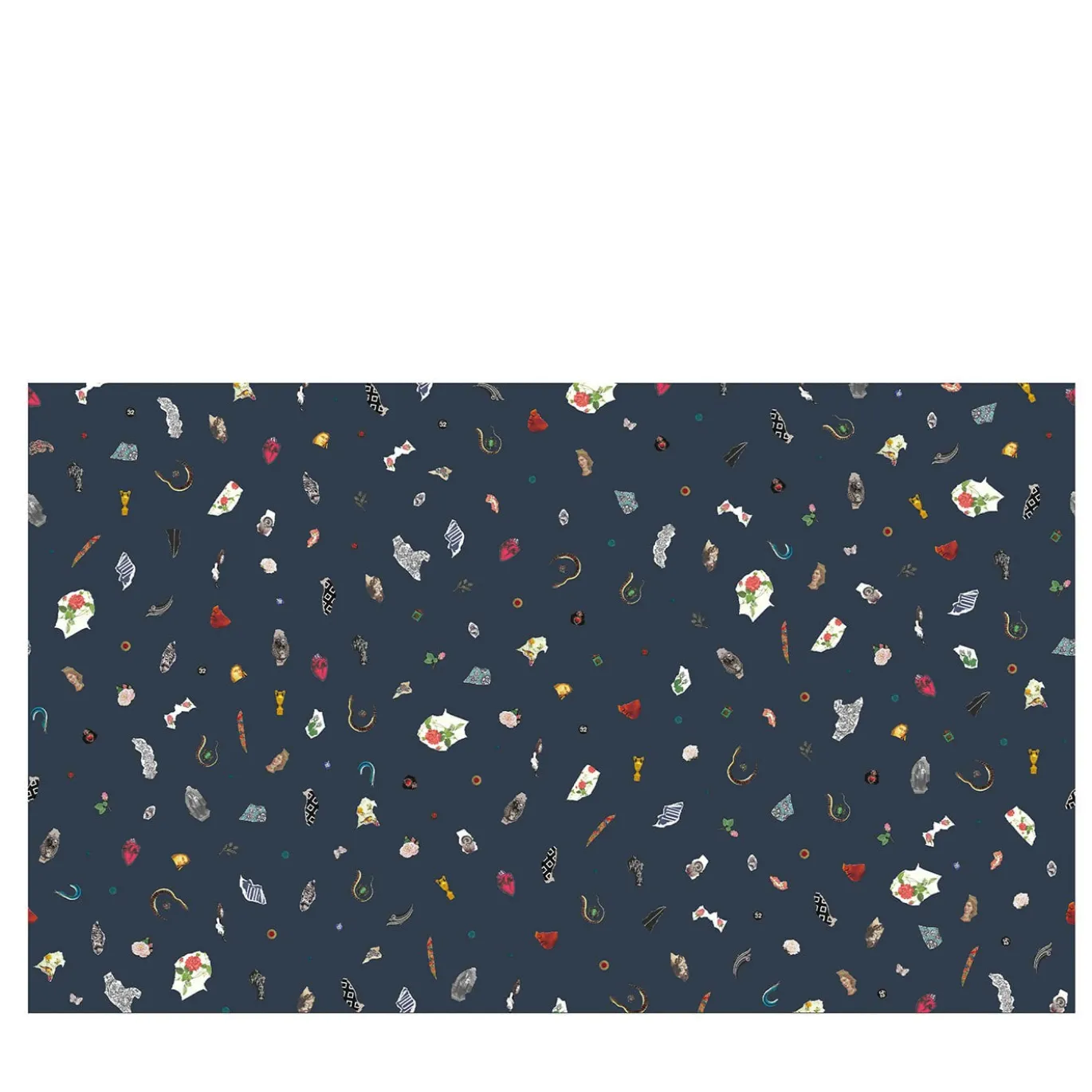 Alphabet Navy Luca Artioli Carta da parati
