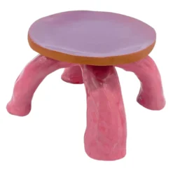 Alzata in Ceramica Serie Fungo Lilla e Rosa Quarzo
