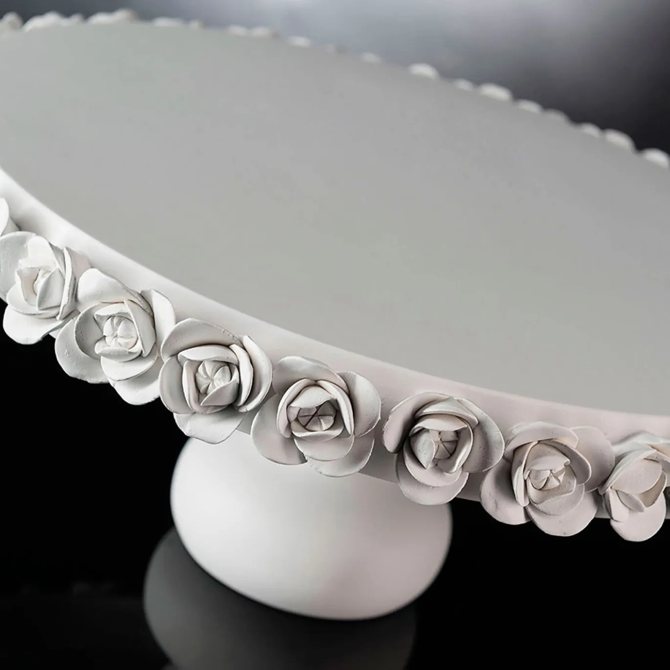 Alzata per torta Coco Camelie Flowery White