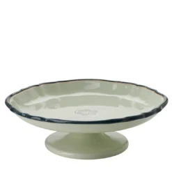 Alzata per torta in ceramica Monogram Verde Velluto Botanico