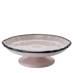 Alzata per torta Monogram Rosa Poudrè in ceramica