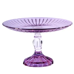 Alzata Prestige in Vetro Viola