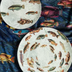 Amami Piatto da cena in porcellana con pesce tropicale #5