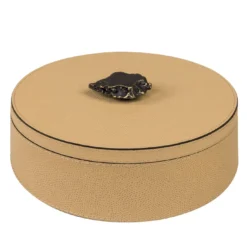 Ambretta Beige Scatola rotonda media
