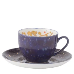 Apollo Bianco Set di due tazze da caffè e piattino