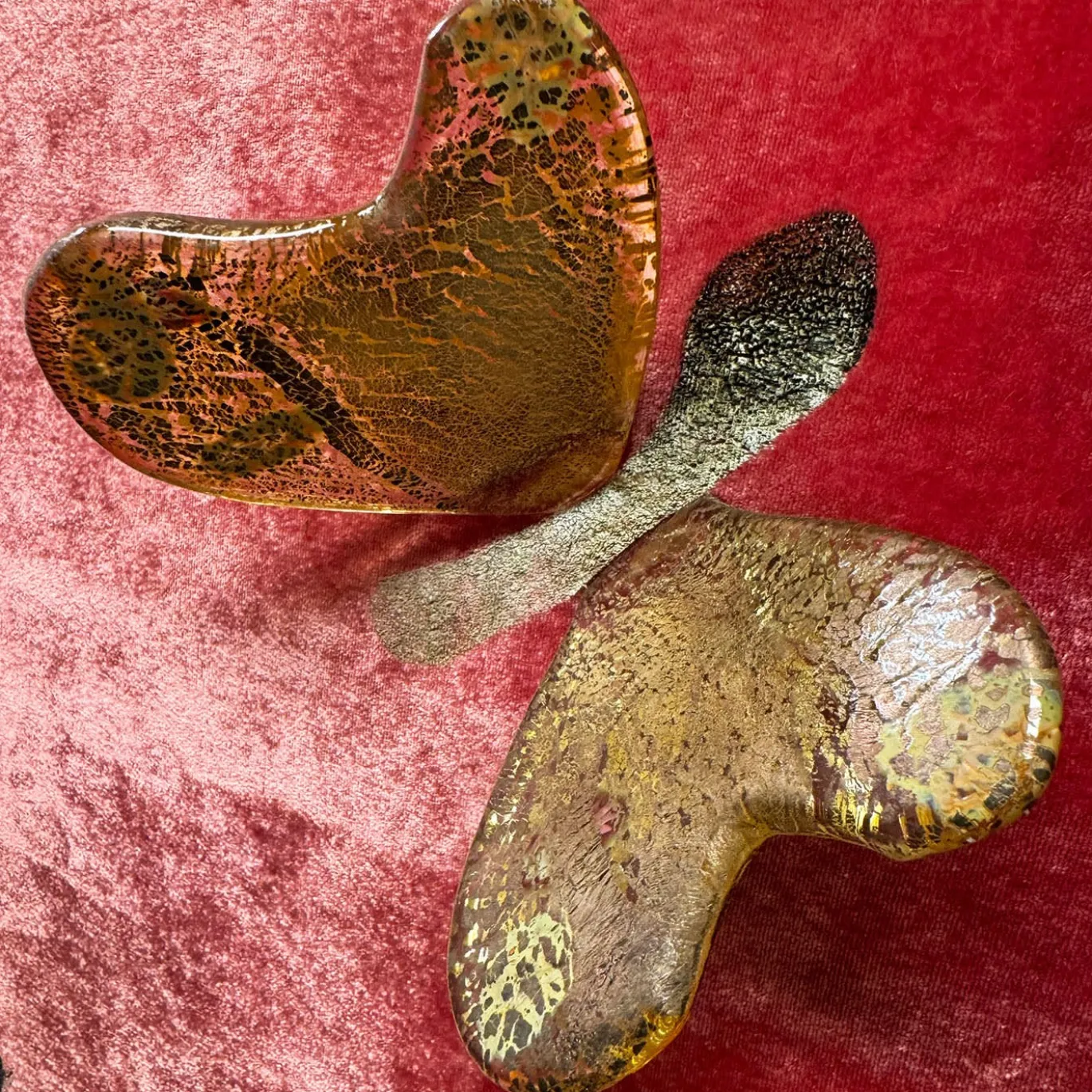 Arazzo Dipinto a Mano in Velluto di Seta Butterfly Girl