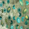 Arazzo Dipinto a Mano in Velluto Verde Eden