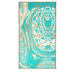 Arazzo jacquard blu Tiffany Borromini