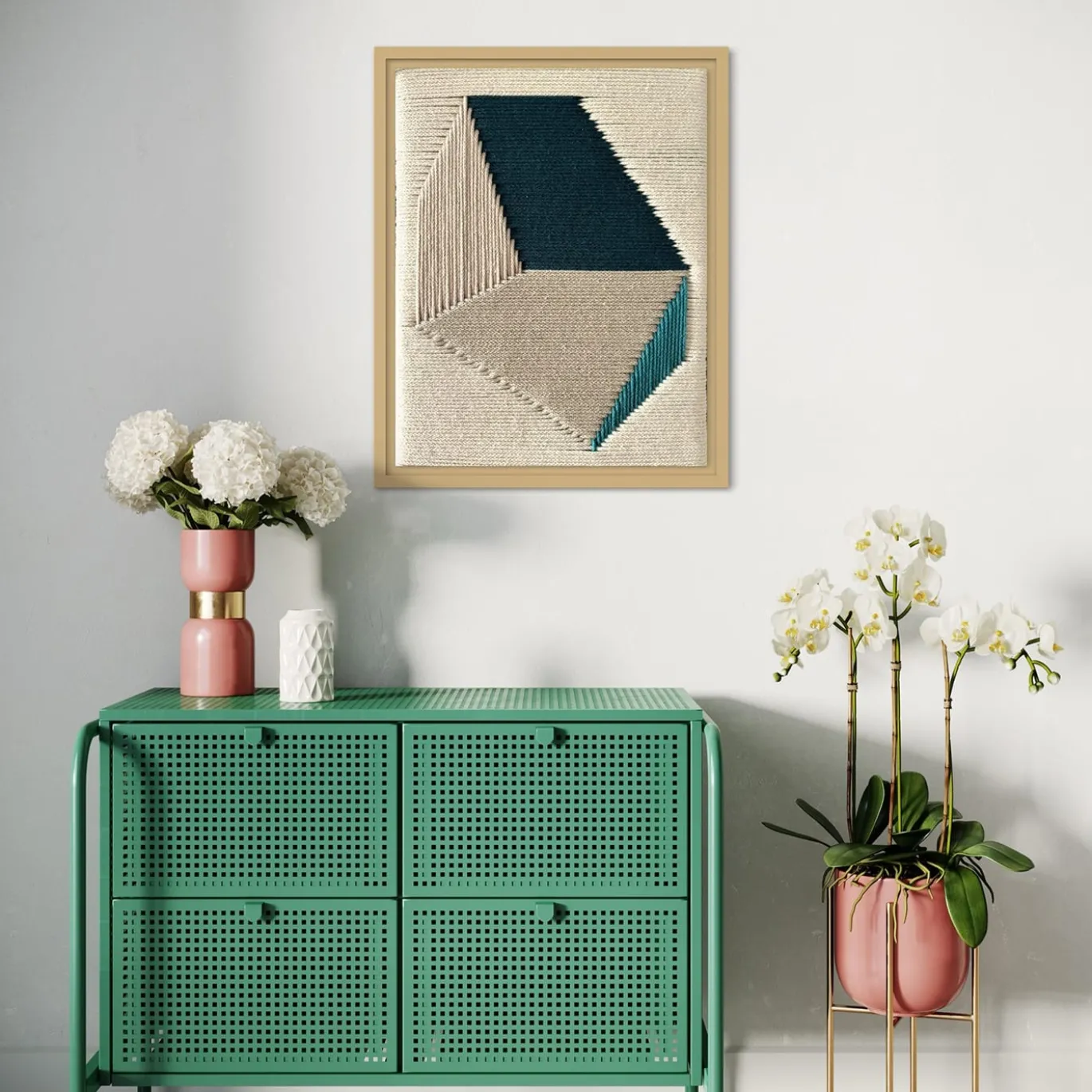 Arazzo multicolore Simple Forms #1