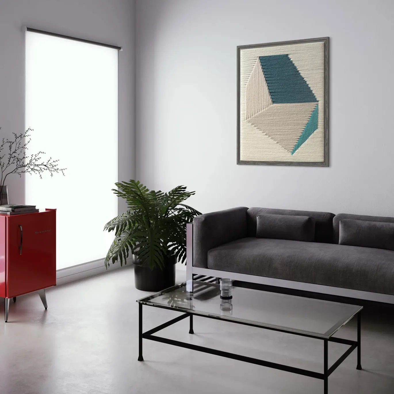 Arazzo multicolore Simple Forms #1