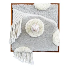 Arazzo Quadrato Rumours Off White II