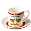 Asuka-Kio Set di 6 tazze da caffè con piattini