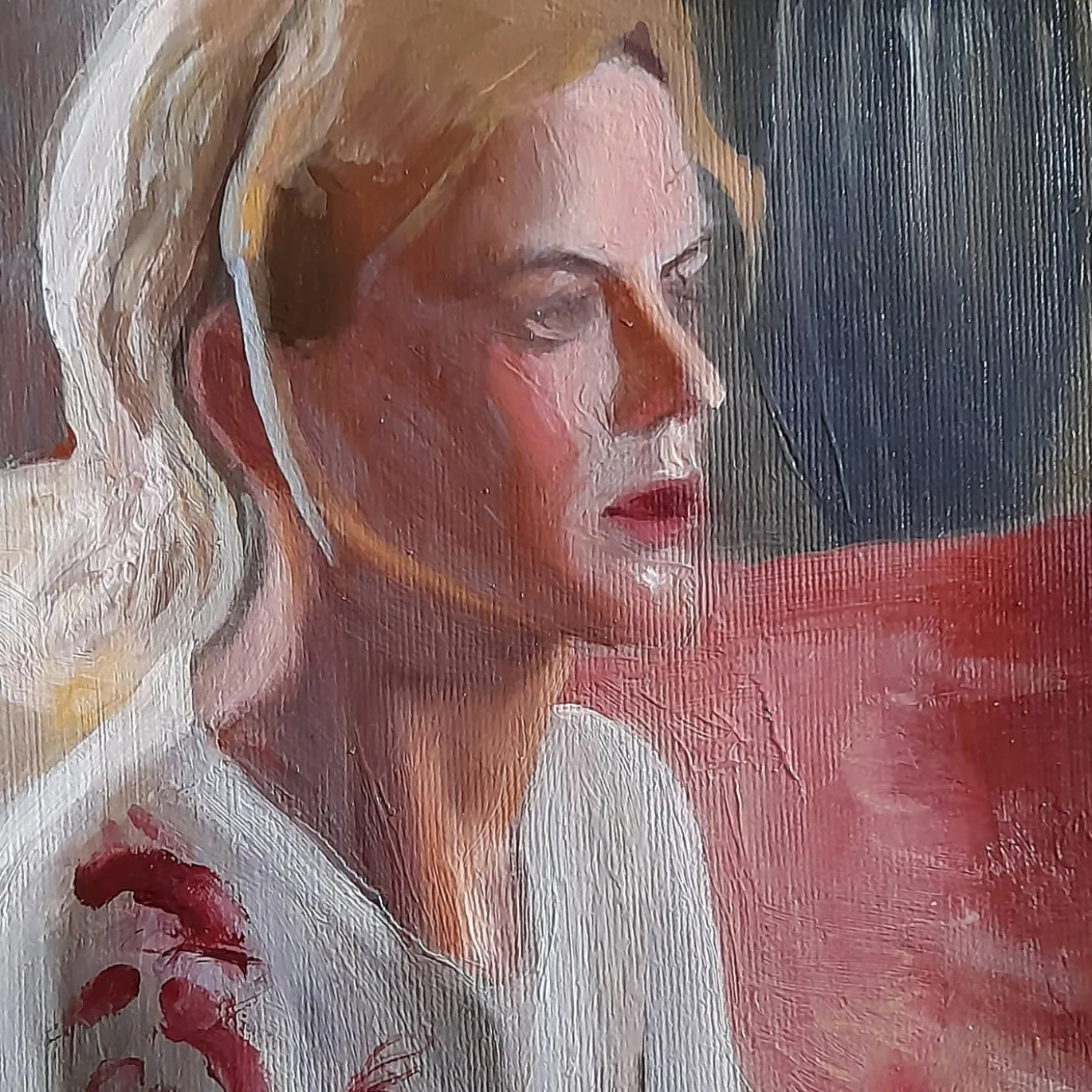 Attesa Pittura olio su tela