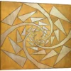 Attrazione Spezzata Legno intagliato con foglia d'oro e d'argento di Giuseppe Caiafa