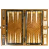 Backgammon Geometrico in Legno con dettagli in Pietre Semi Preziose