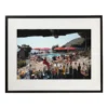 Bar a bordo piscina Stampa con cornice di Slim Aarons