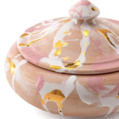 Barattolo medio in ceramica con coperchio