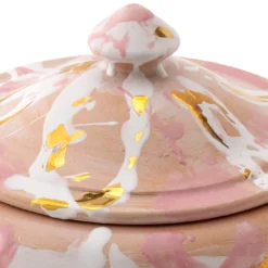 Barattolo medio in ceramica con coperchio