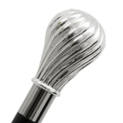 Bastone Argento con Pomolo Classico