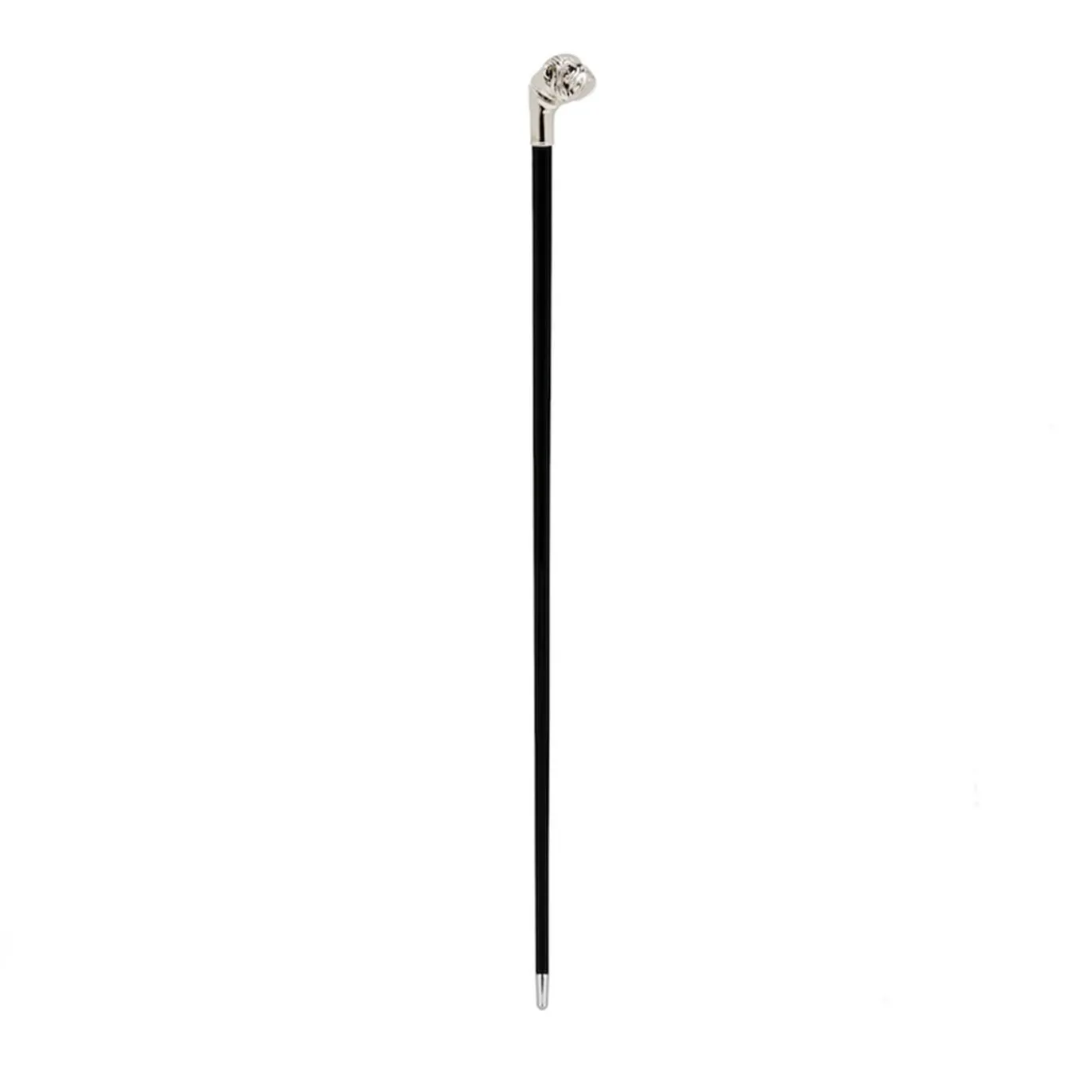 Bastone Bulldog d'argento