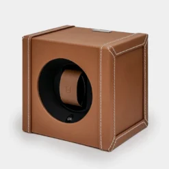 Bauletto per orologi in pelle marrone