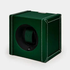 Bauletto porta orologi in pelle verde