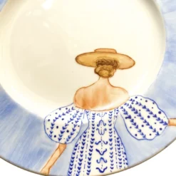 Beatrice Ischia Piatto da dessert in porcellana blu