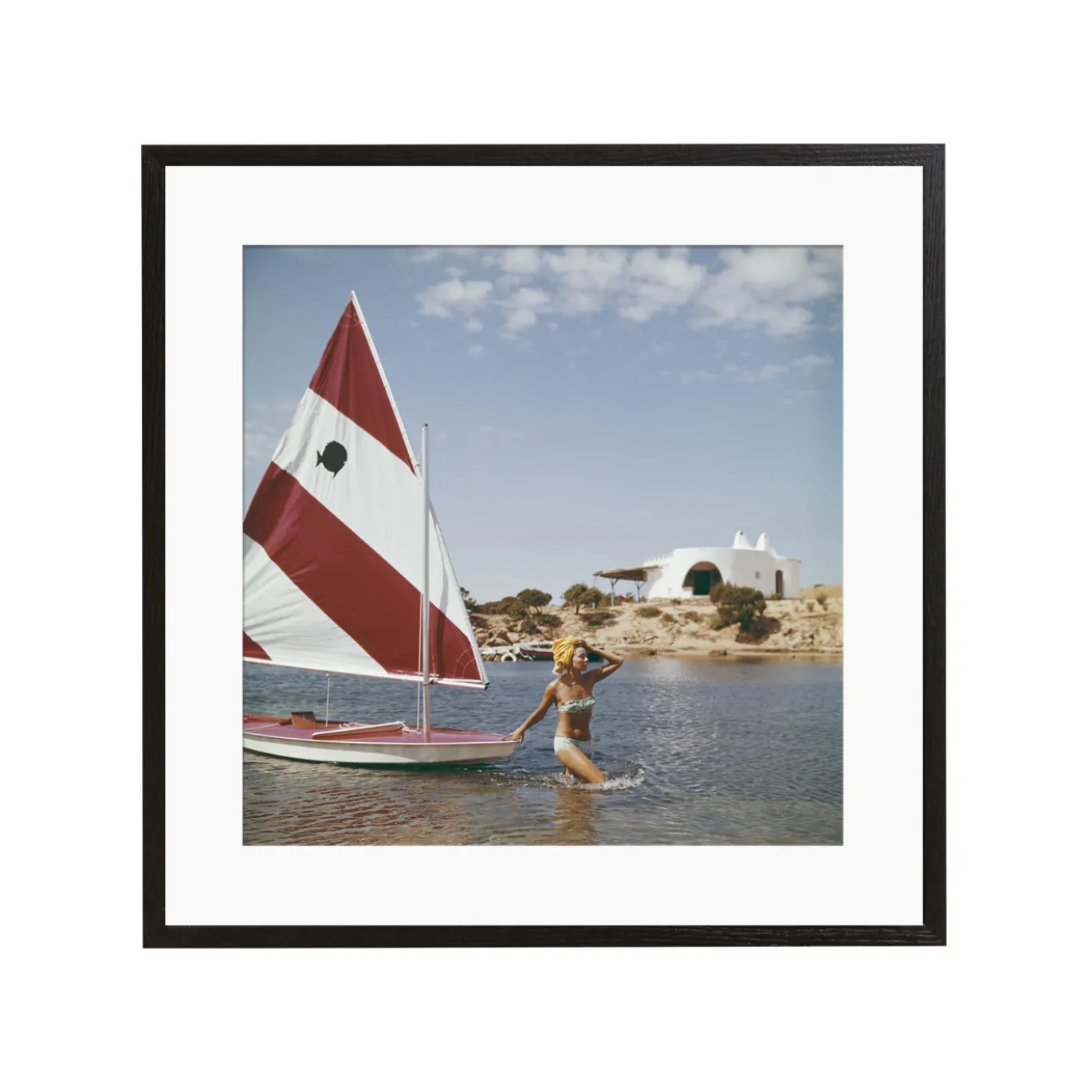 Bettina Graziani Stampa con cornice di Slim Aarons