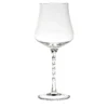 Beviamo Set di 6 bicchieri da vino con stelo ritorto