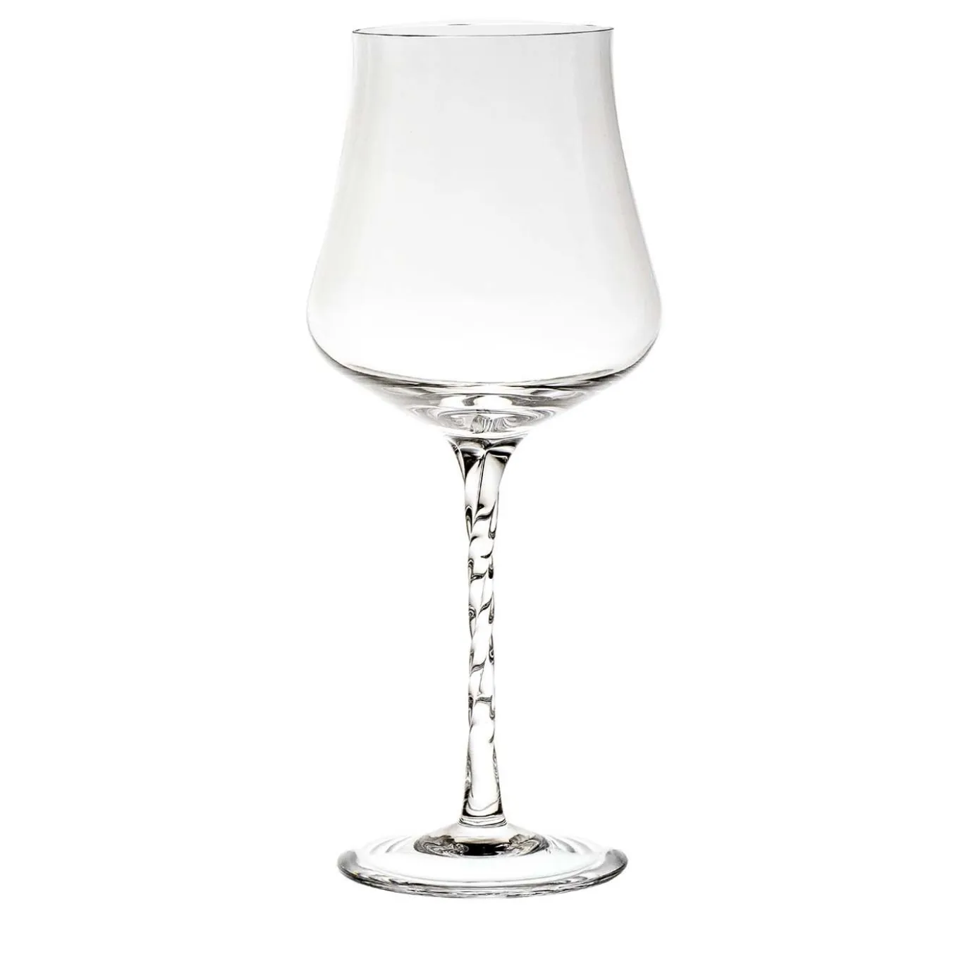 Beviamo Set di 6 bicchieri da vino con stelo ritorto