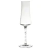Beviamo Set di 6 flute con stelo ritorto