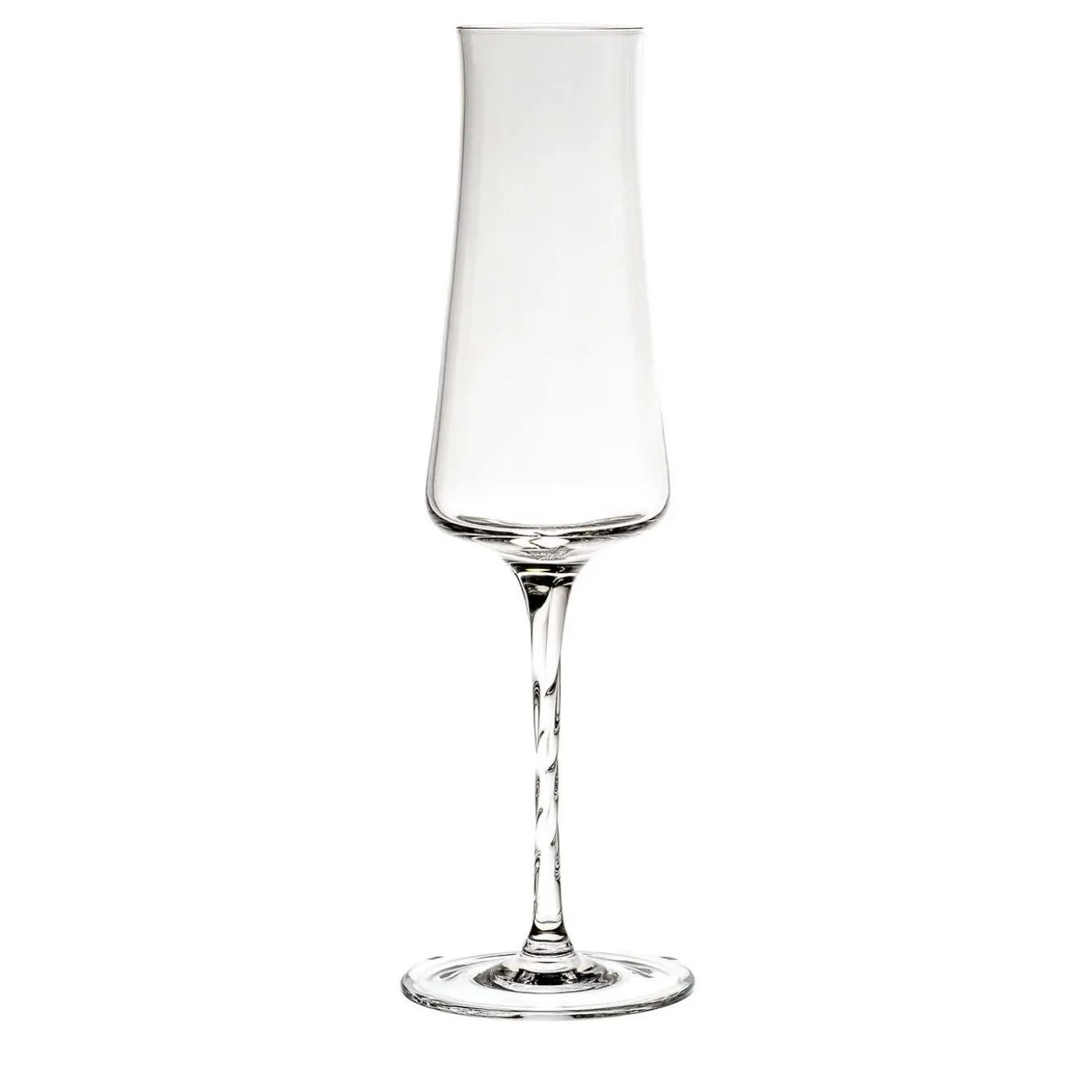 Beviamo Set di 6 flute con stelo ritorto