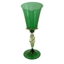 Bicchiere con stelo verde Tipetto #2