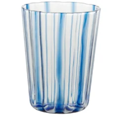 Bicchiere Impilabile a strisce blu