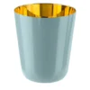 Bicchiere tumbler Arquo 2 azzurro e oro