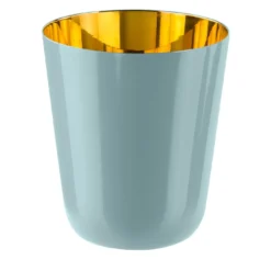 Bicchiere tumbler Arquo 2 azzurro e oro