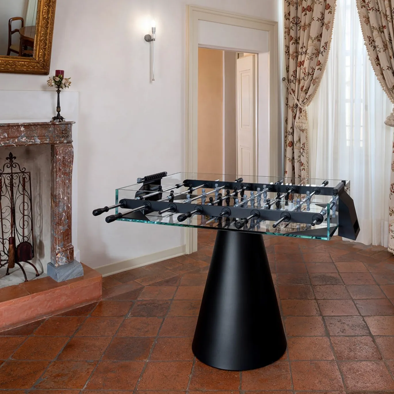 Biliardino nero Ghost di Basaglia + Rota Nodari