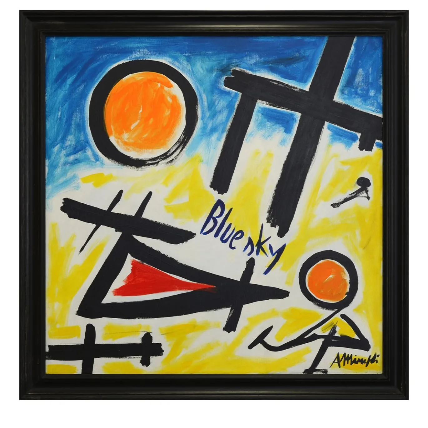 Bluesky Pittura acrilica su tela di Antonio Minopoli