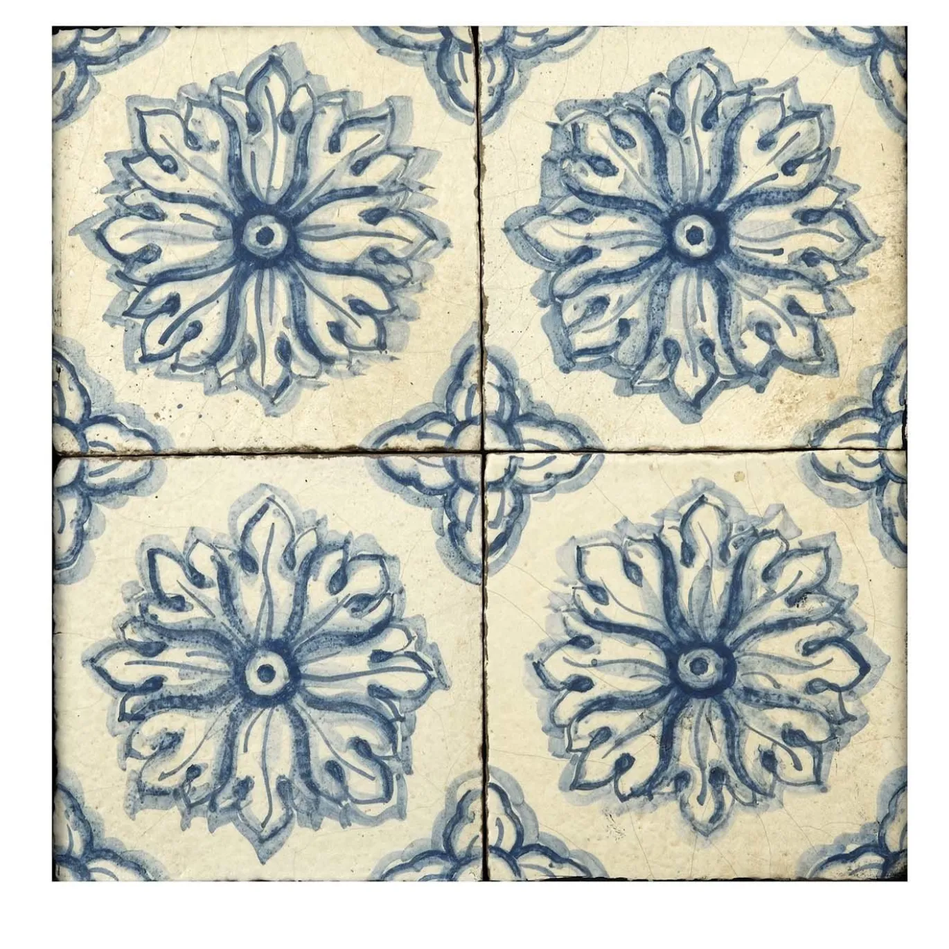 Blu Mare Set di 4 piastrelle #8