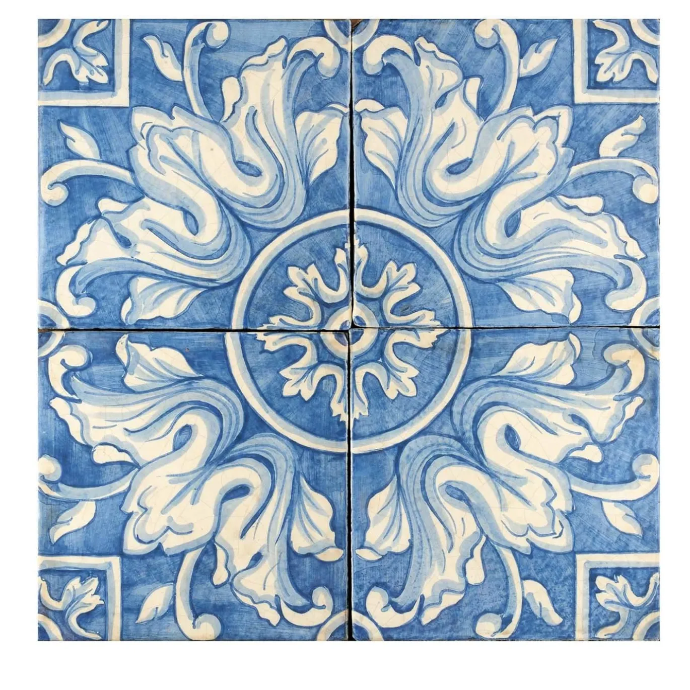 Blu Mare Set di 4 piastrelle #6