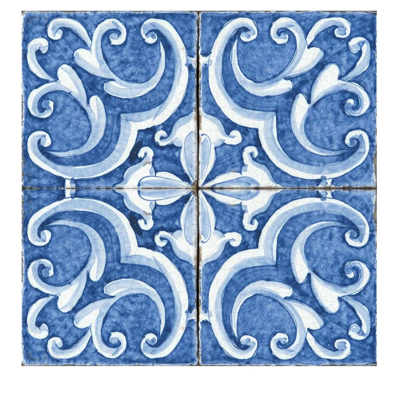 Blu Mare Set di 4 piastrelle #5