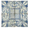 Blu Mare Set di 4 piastrelle #4