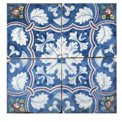 Blu Mare Set di 4 piastrelle #3
