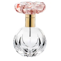 Boccetta Profumo Cistus con Fiore Rosso in Cristallo